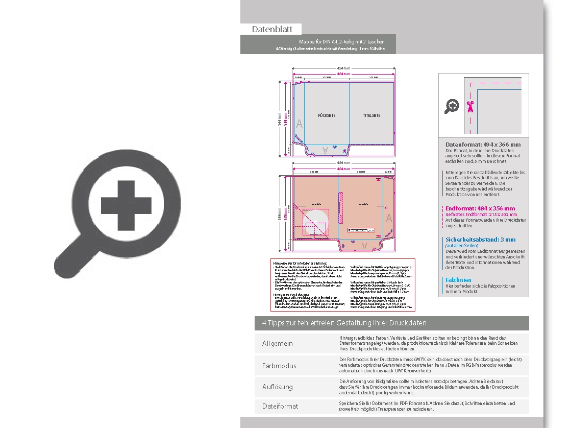 Product Bild mappe_f__r_din_a4__2-teilig_mit_2_laschen__4_0_farbig_(au__enseite_bedruckt)__mit_hochglanz-uv-lack
