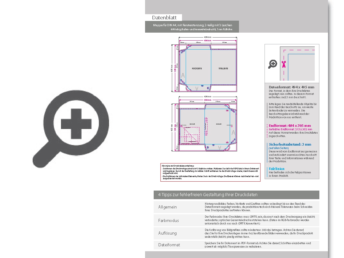 Product Bild mappe_f__r_din_a4__2-teilig_mit_3_laschen__4_4_farbig_(au__en-_und_innenseite_bedruckt)