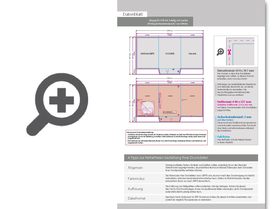 Product Bild mappe_f__r_din_a4__3-teilig_mit_lasche__4_0_farbig_(au__enseite_bedruckt)