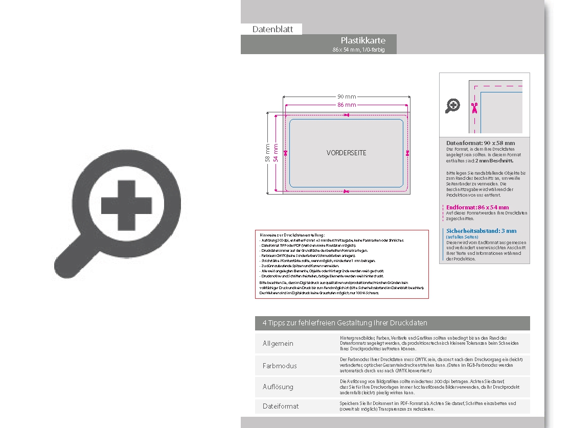 Product Bild plastikkarte_1_0_farbig_bedruckt_auf_wei__em_hintergrund